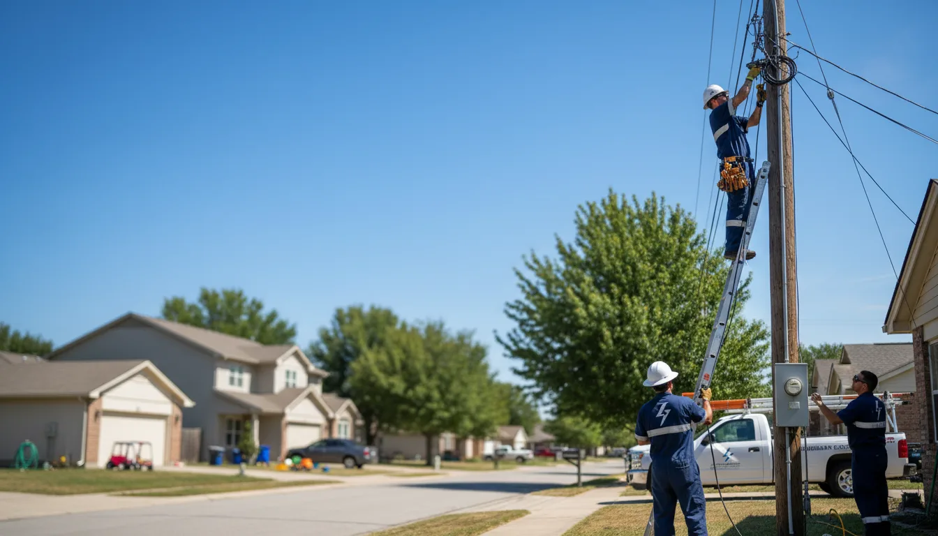 Residential electrician providing installation services in Hartland, MI
